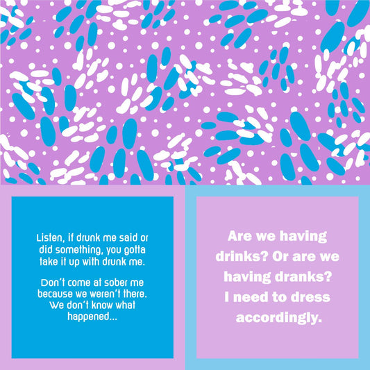 NAPKIN Drunk Me | Funny Party Gift | Cocktail Napkin