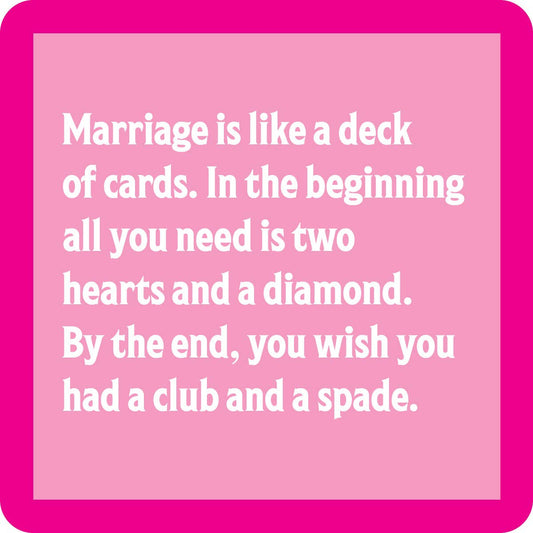 COASTER: Marriage deck of cards