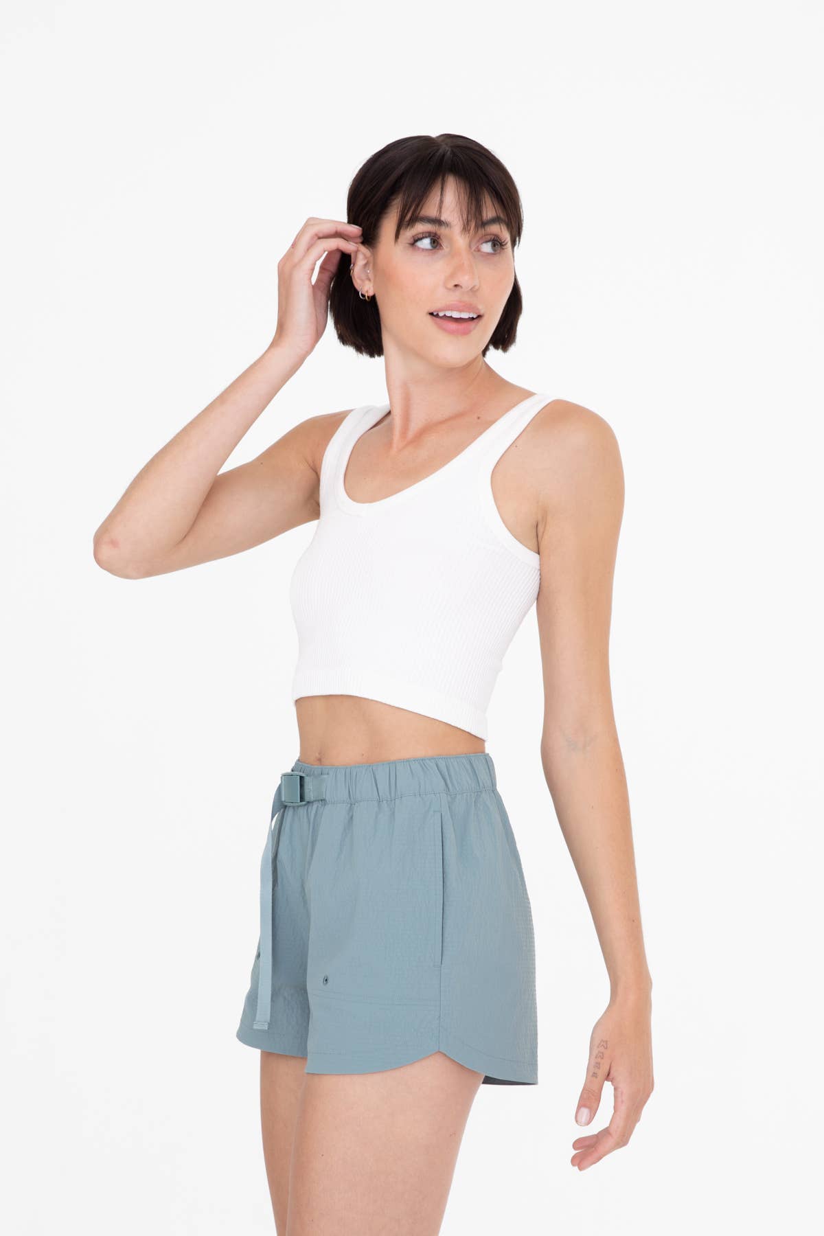 Ribbed Seamless Cropped Tank Top