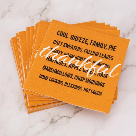 Thankful Cocktail Napkins