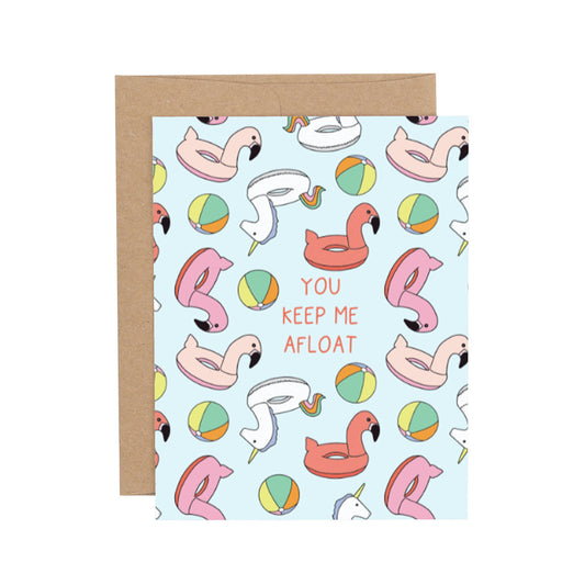 Keep Me Afloat Friendship Greeting Card