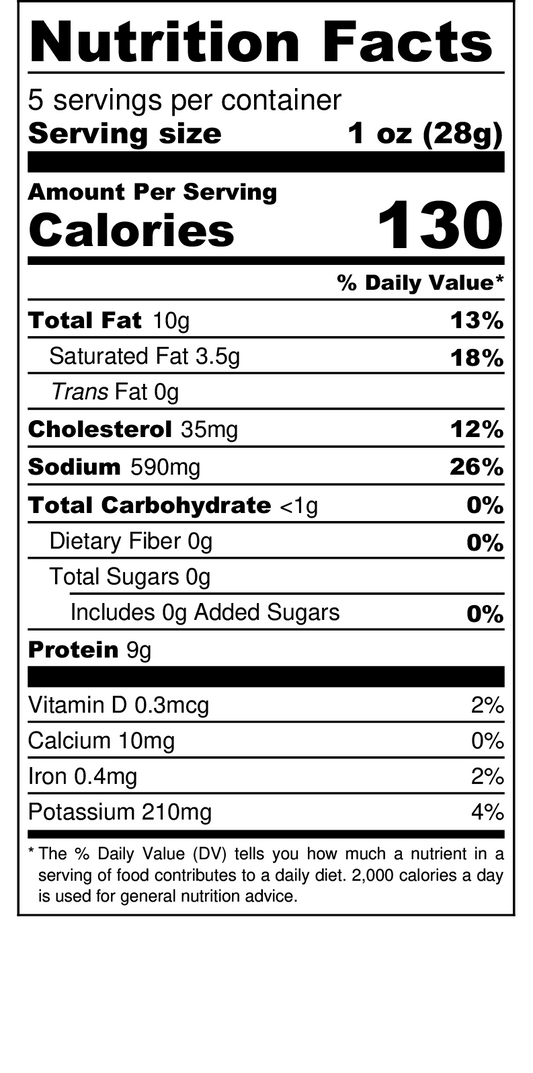 Salami Aged Uncured Bacon & Bourbon