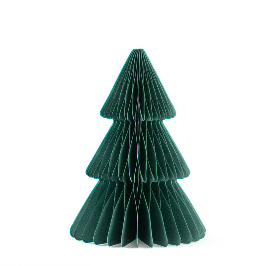 Accordion Paper Tree in Dark Green - Festive Decor