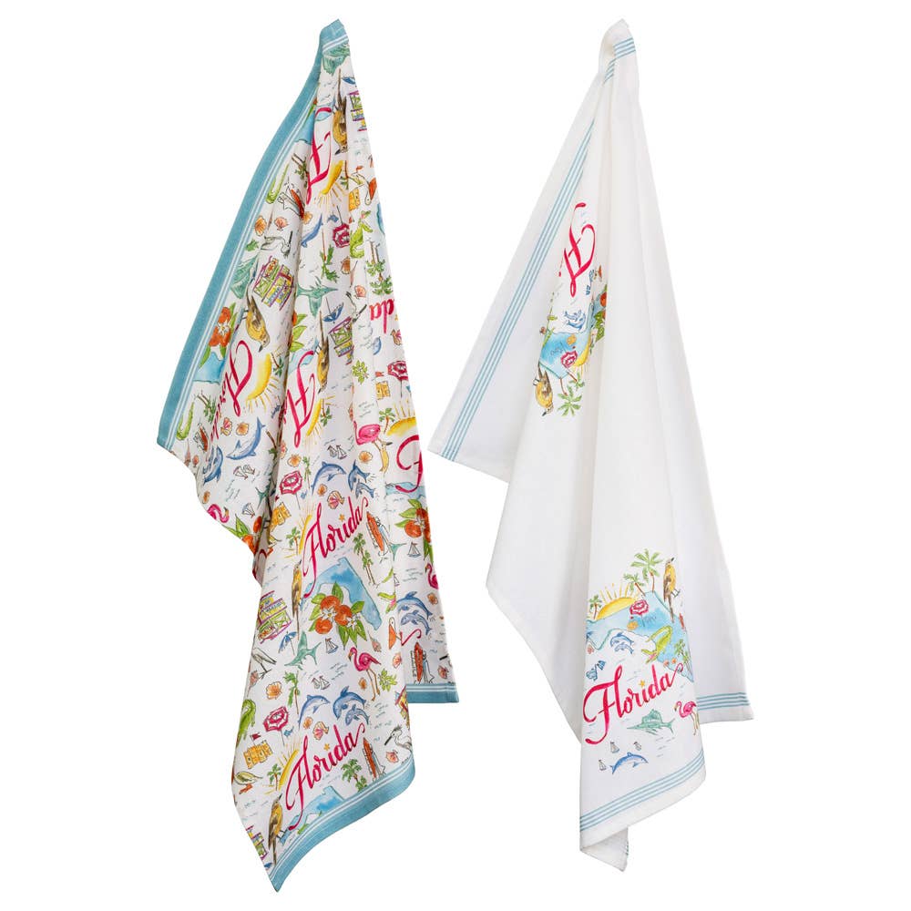 FL Florida State Collection 28" Cotton Tea Towels