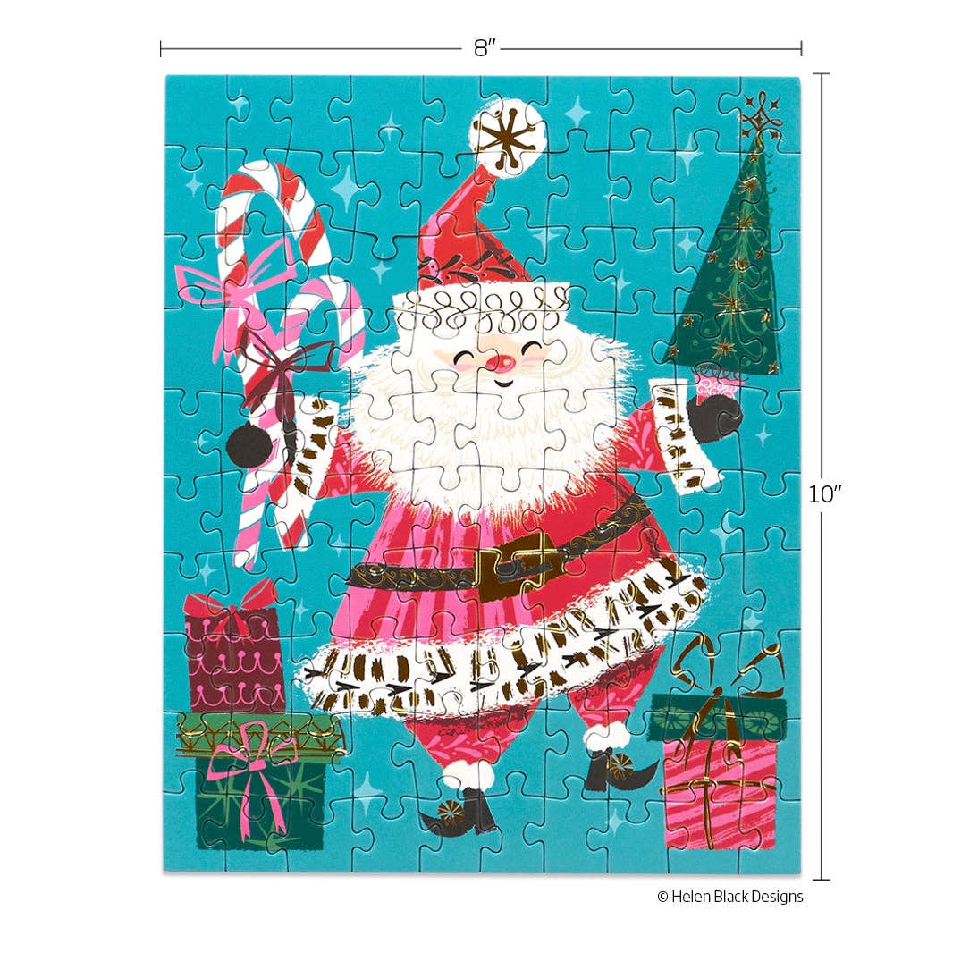 Santa Time 100 Piece Puzzle Snax | Stocking Stuffer Gift