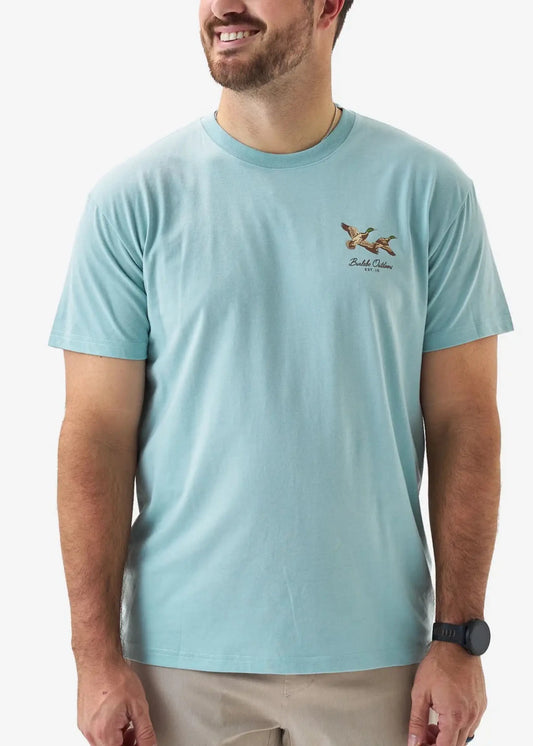 Flying Mallard - Heather Sky Blue SS Tee