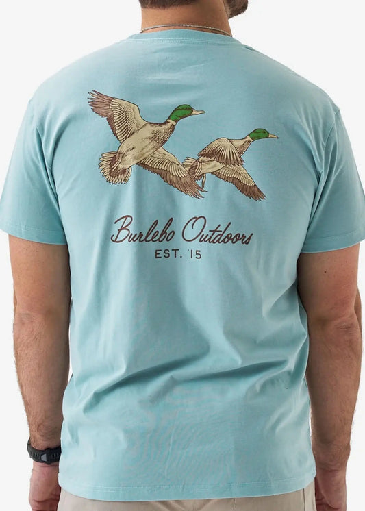 Flying Mallard - Heather Sky Blue SS Tee