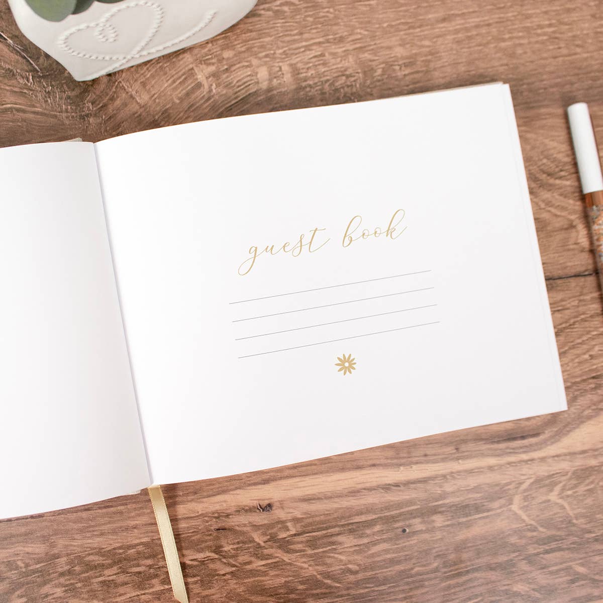 Linen Guest Book