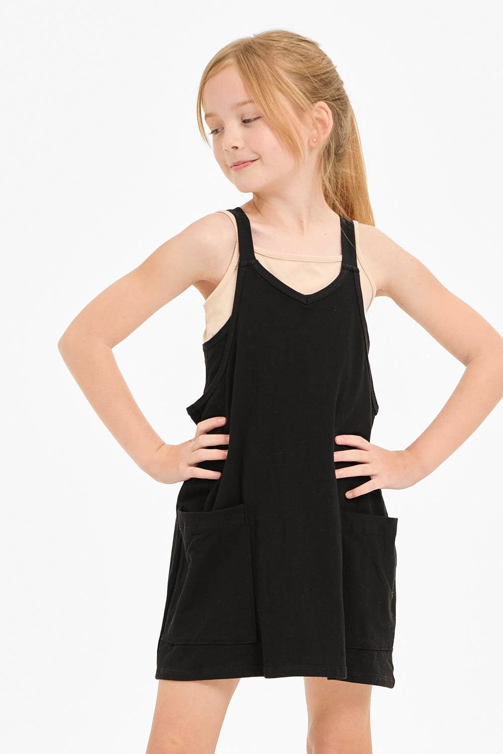 Relaxed Tank Dress with Built-In Romper Lining