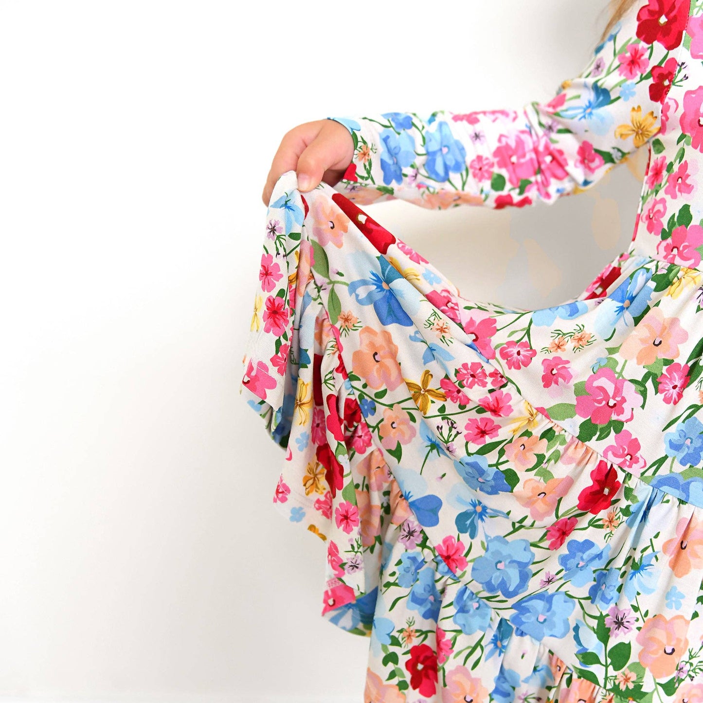 Kaylee SWING DRESS Bamboo Floral Kids Clothing Outfit