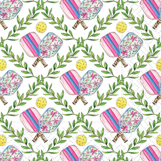 Paper Cocktail Napkins 20 Ct Pickleball Game Rosanne Beck