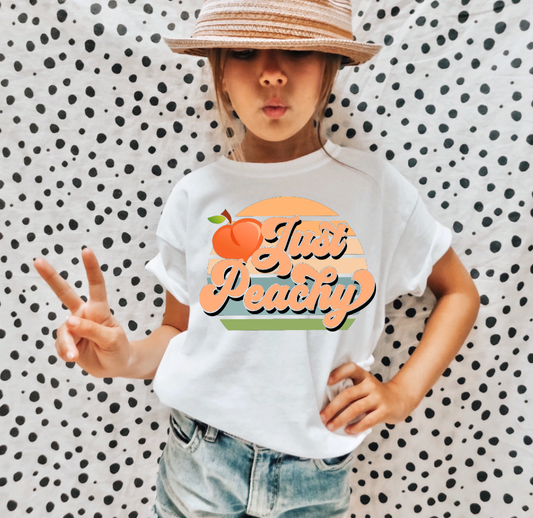 Just Peachy Girls Tee Shirt