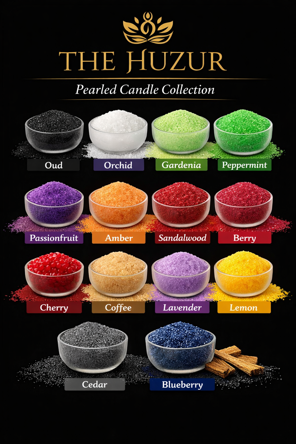 Sand Wax Candle, Pearl Candle Scented Candle in 14 colors