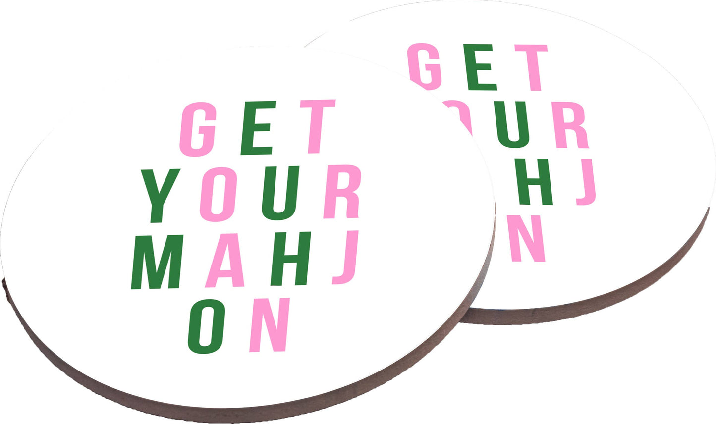 Ceramic Coasters (Set of 4) - Get Your Mahj On