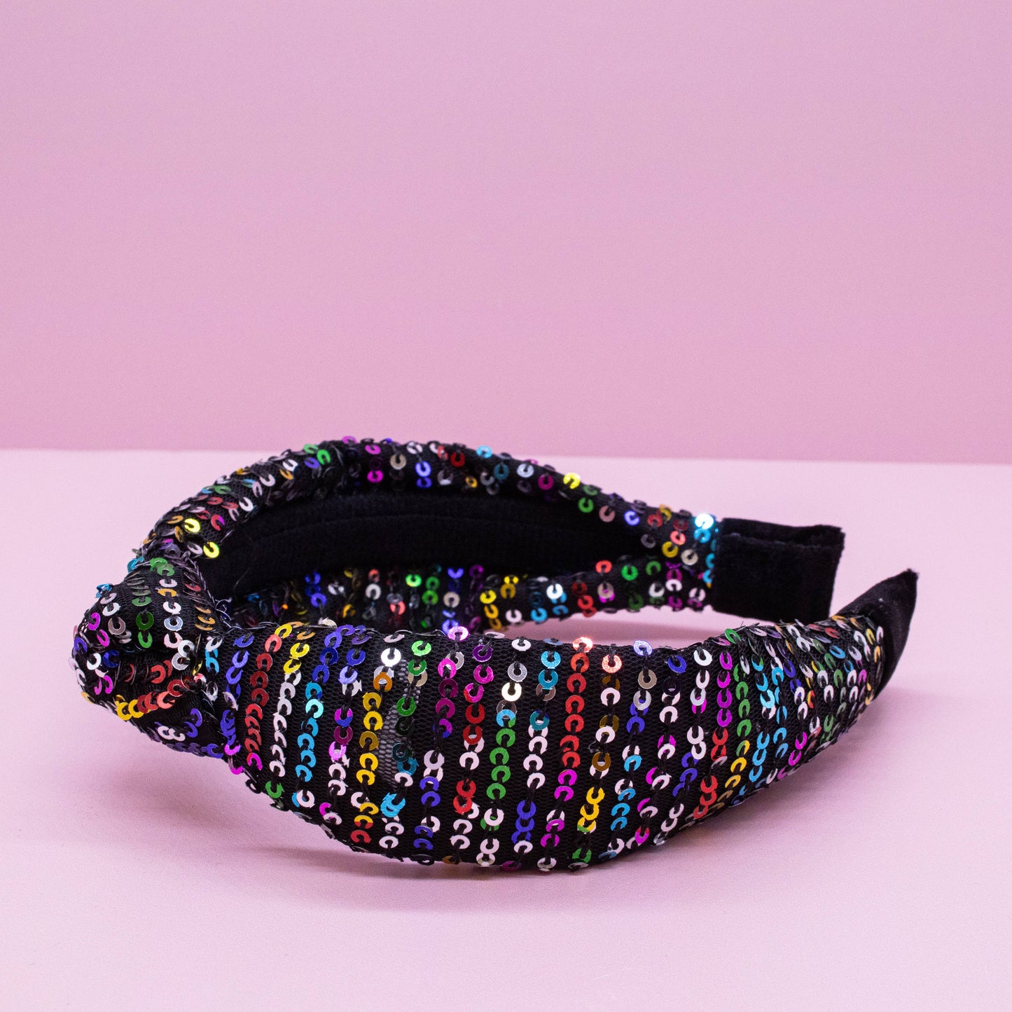 Kids Knot Headband - Rainbow Sequin Knotted Hair Accessories