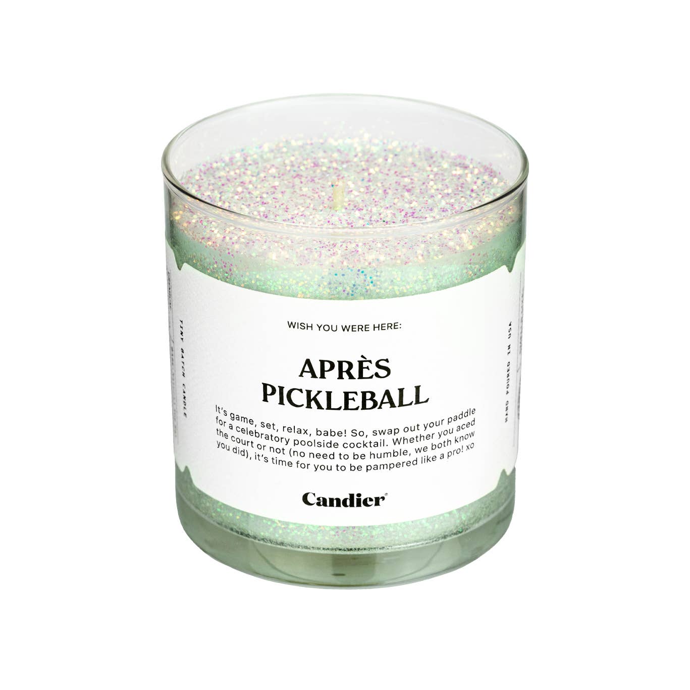 Apres Pickleball Pure Soy Wax Hand Poured Jar Candle
