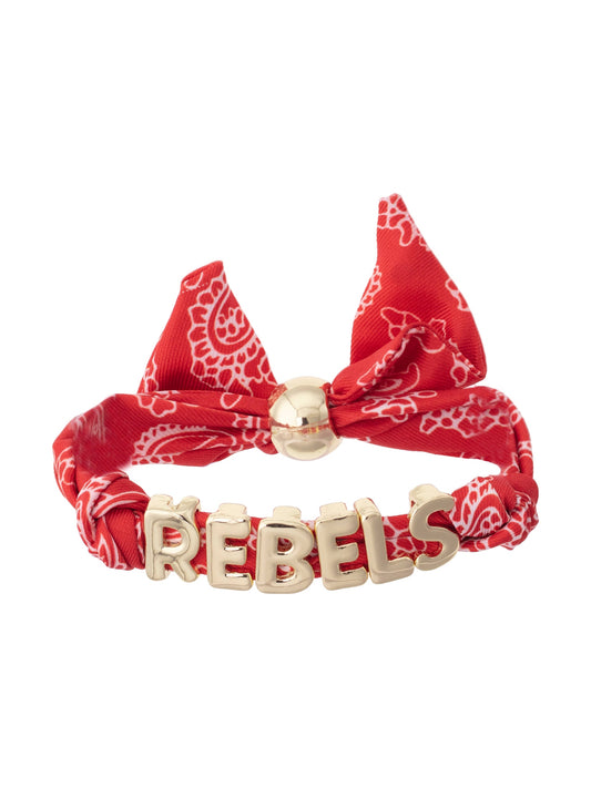 Ole Miss Rebels Bandana Slider Bracelet