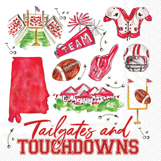 Paper Cocktail Napkins 20 Ct Tuscaloosa Al Pep Rally