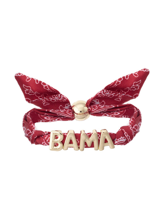 Alabama Crimson Tide Bandana Slider Bracelet