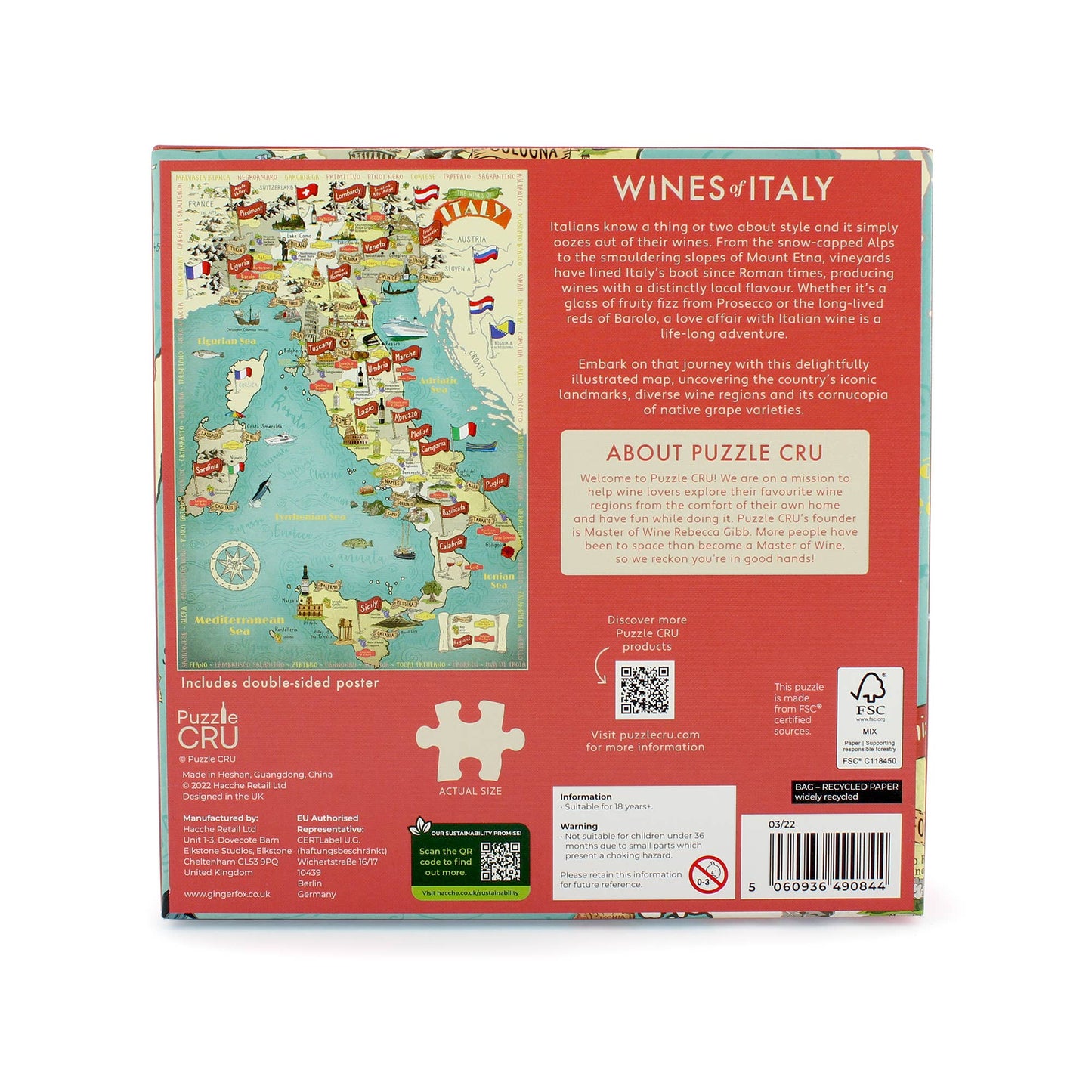 Wines of Italy - Puzzle Cru