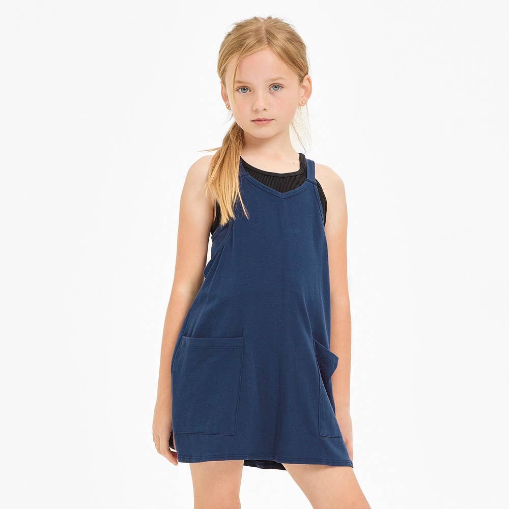 Relaxed Tank Dress with Built-In Romper Lining