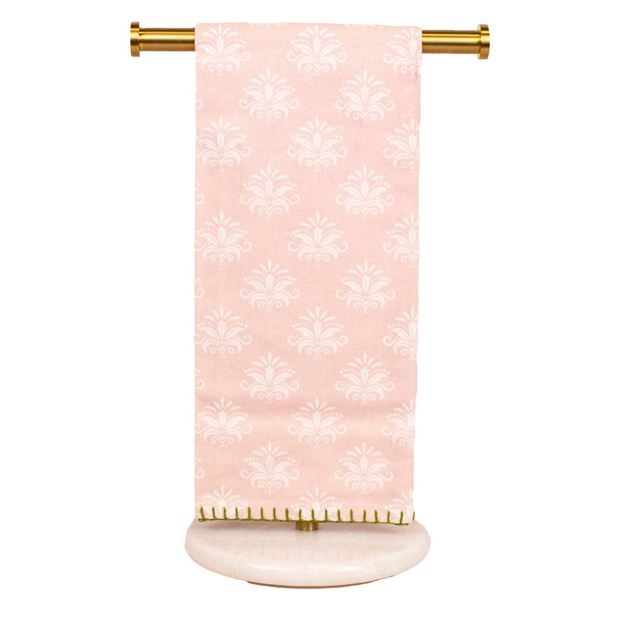 Kiara Boxwood Bunny Hand Towels   White/Pink/Multi   20x28   Set of 2