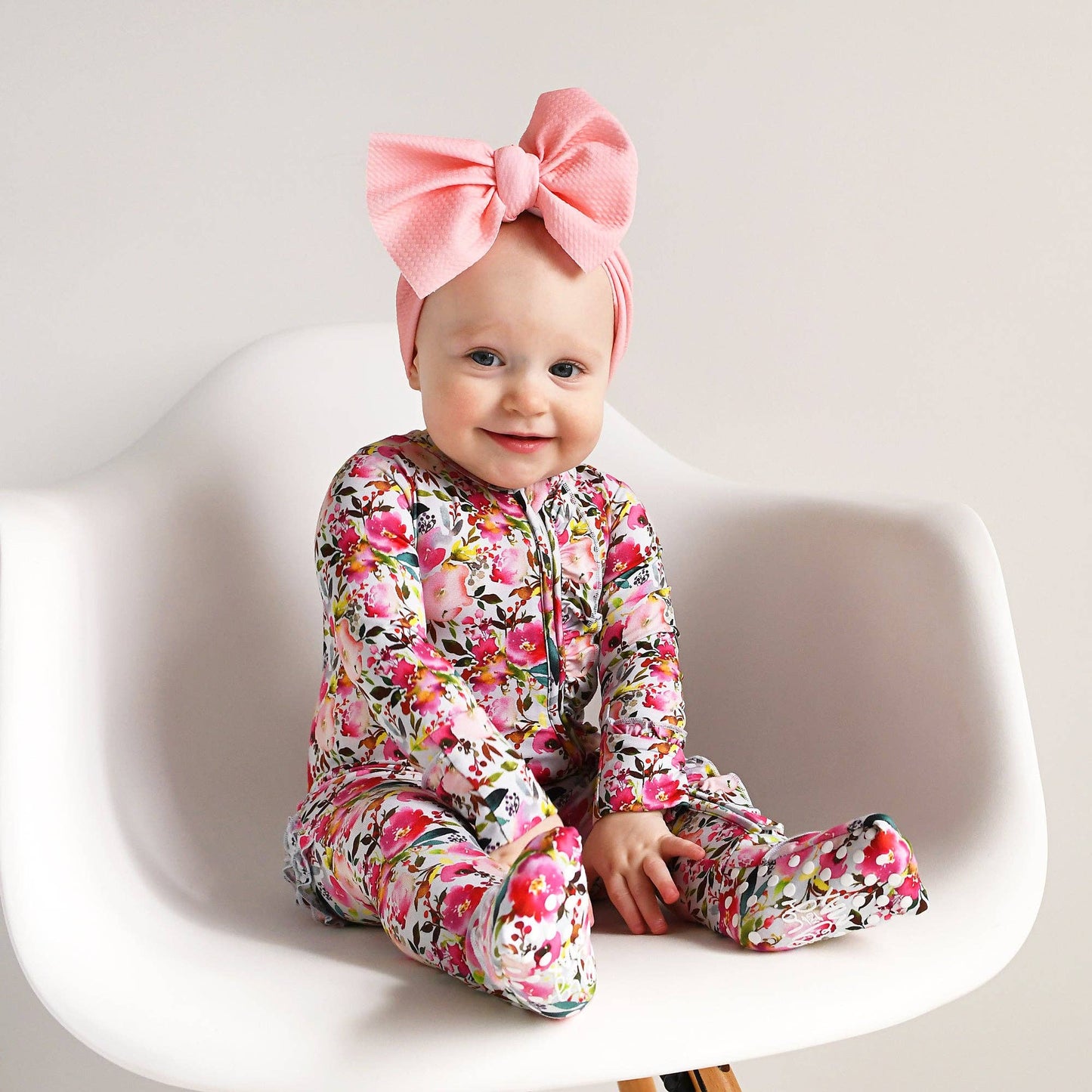 Eloise Ruffle E Zip Bamboo Baby Outfit Sleepies Little