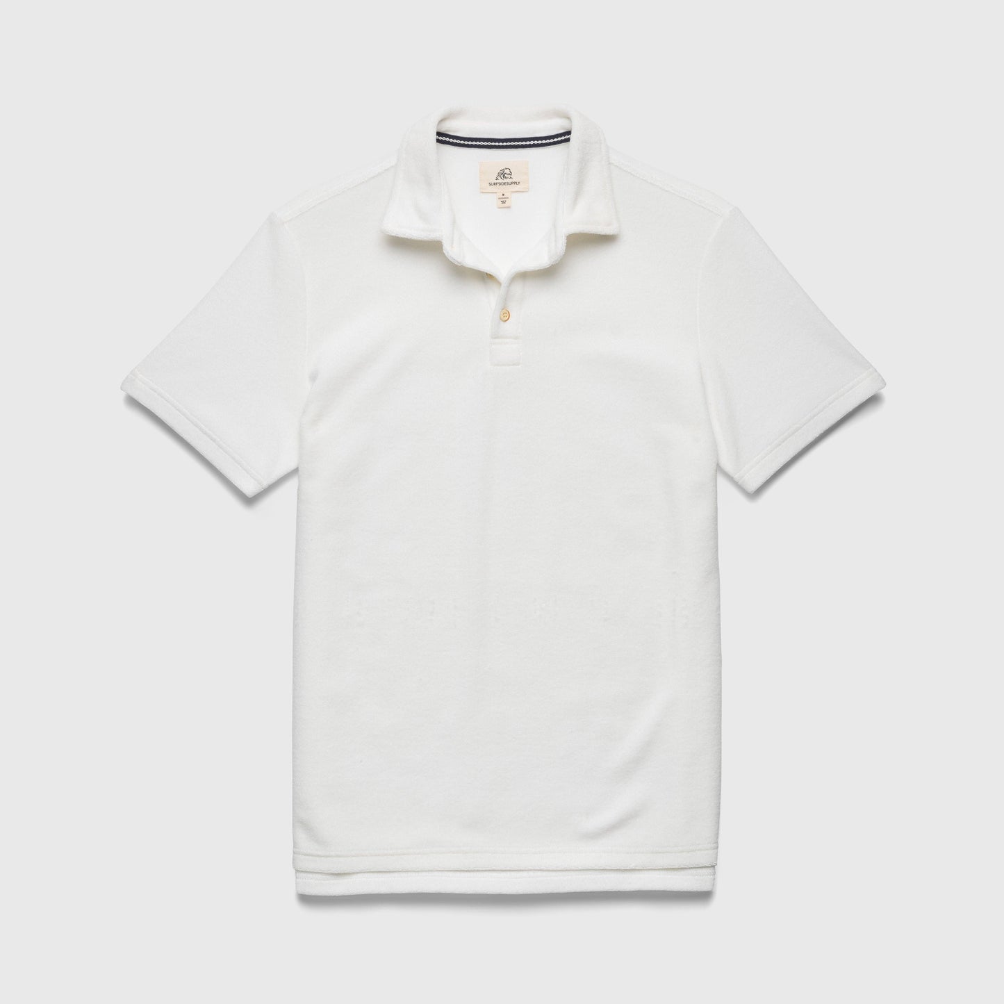 Ryan Towel Terry S/S Polo - Brilliant White