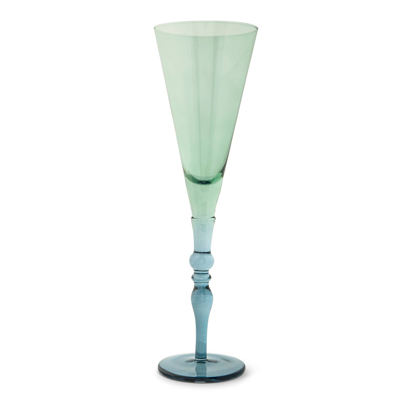 10oz Vienna Flute - Green and Blue