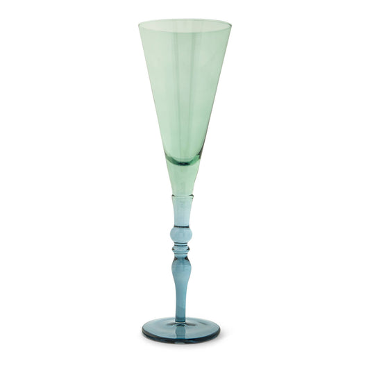 10oz Vienna Flute - Green and Blue