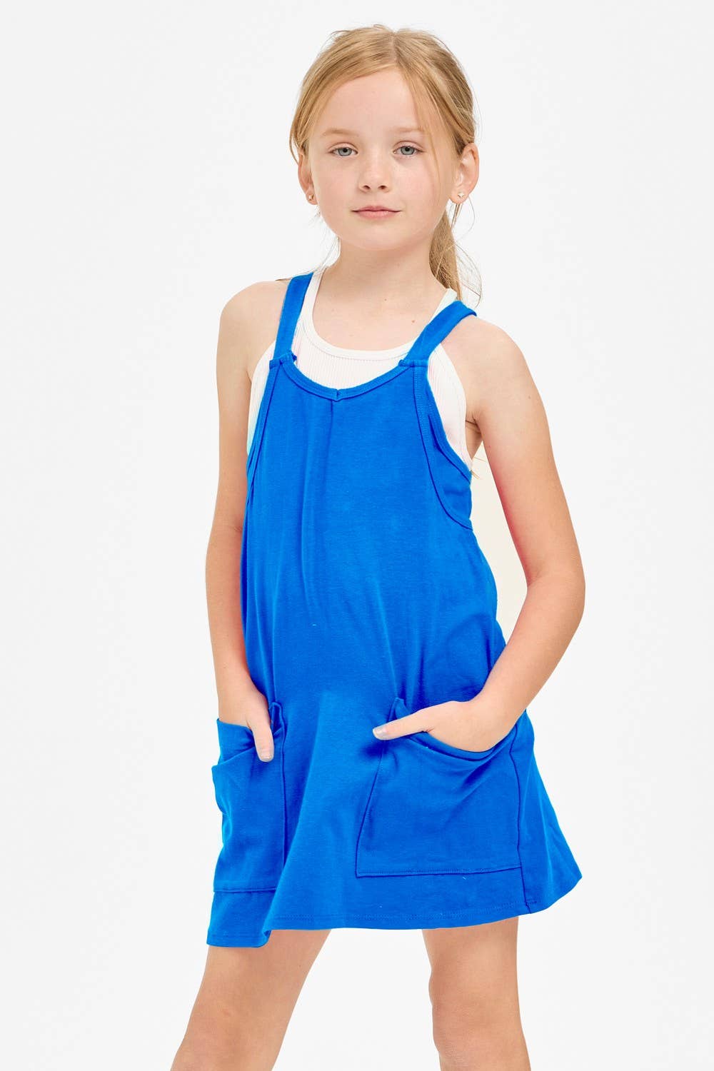 Relaxed Tank Dress with Built-In Romper Lining