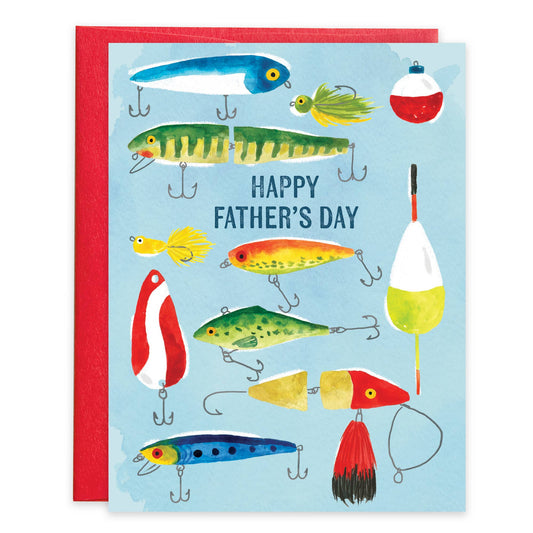 Father's Day Greeting Card - Fishing Lures