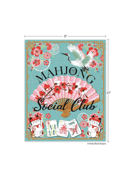 Mahjong Social Club 100 Piece Puzzle Snax
