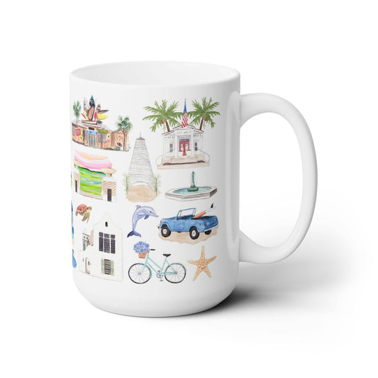 Coastal Décor – Whimsical 30A Ceramic Mug