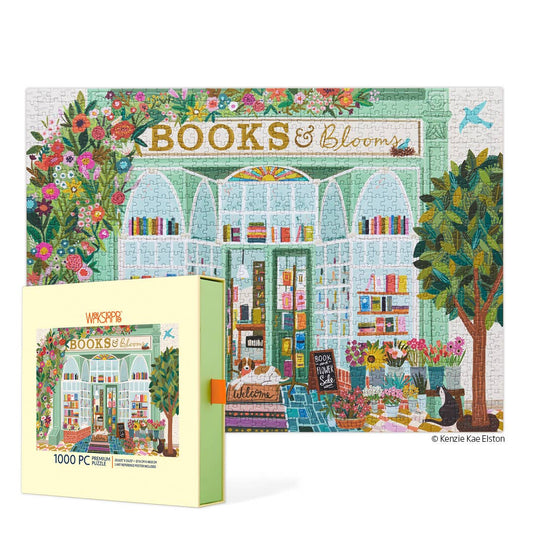 Books And Blooms 1000 Piece Puzzle