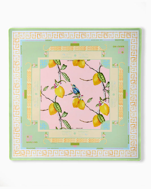 Oh My Mahjong Mat - Citrus Songbird