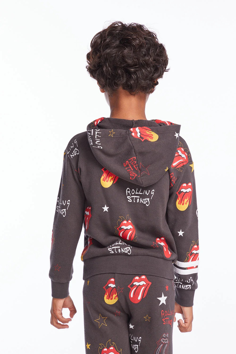 Rolling Stones Tongue Logo Stars Boys Pullover Hoodie