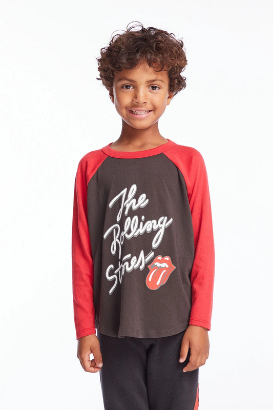 Rolling Stones Script Logo Boys Long Sleeve