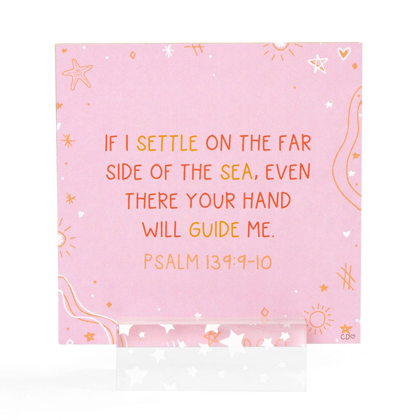 Verses for the Beach – Bible Verse Card Set + Display Stand