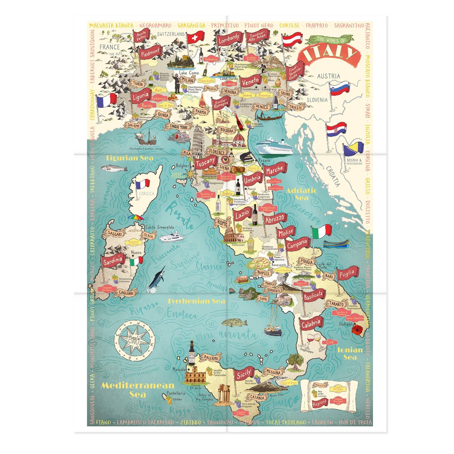 Wines of Italy - Puzzle Cru