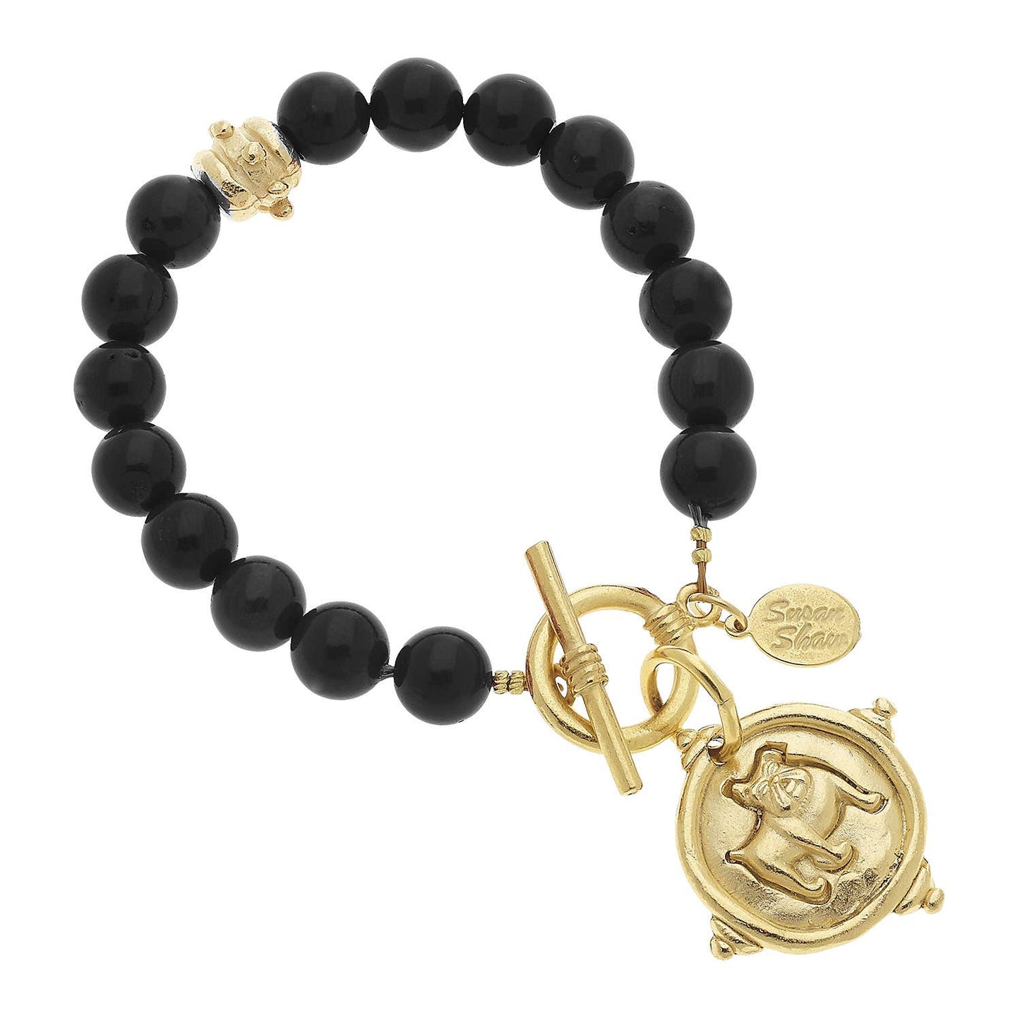 Bulldog Onyx Bracelet