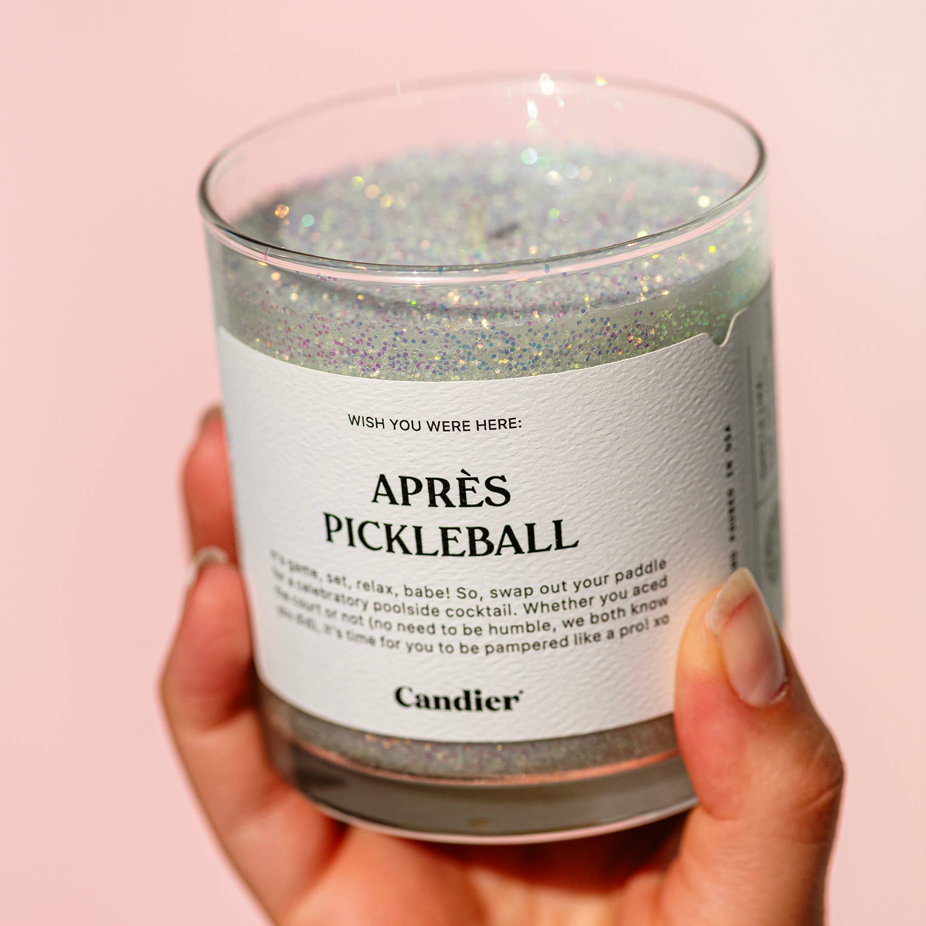 Apres Pickleball Pure Soy Wax Hand Poured Jar Candle - Thumbnail 2
