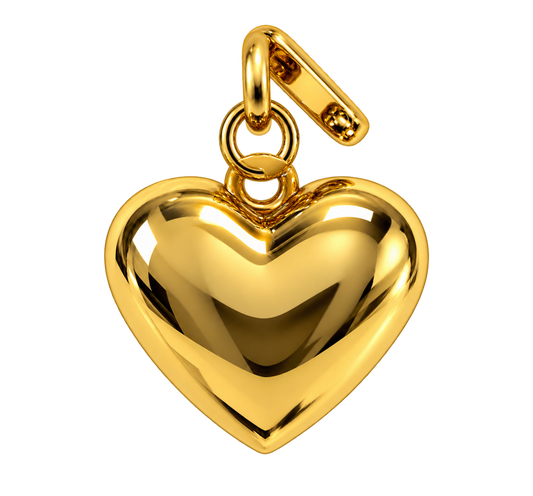 Gold Puff Heart
