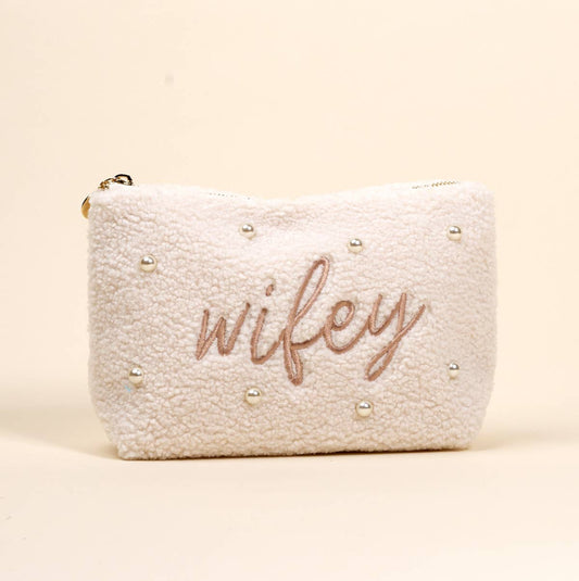 Teddy Pouch–Wifey & Pearls