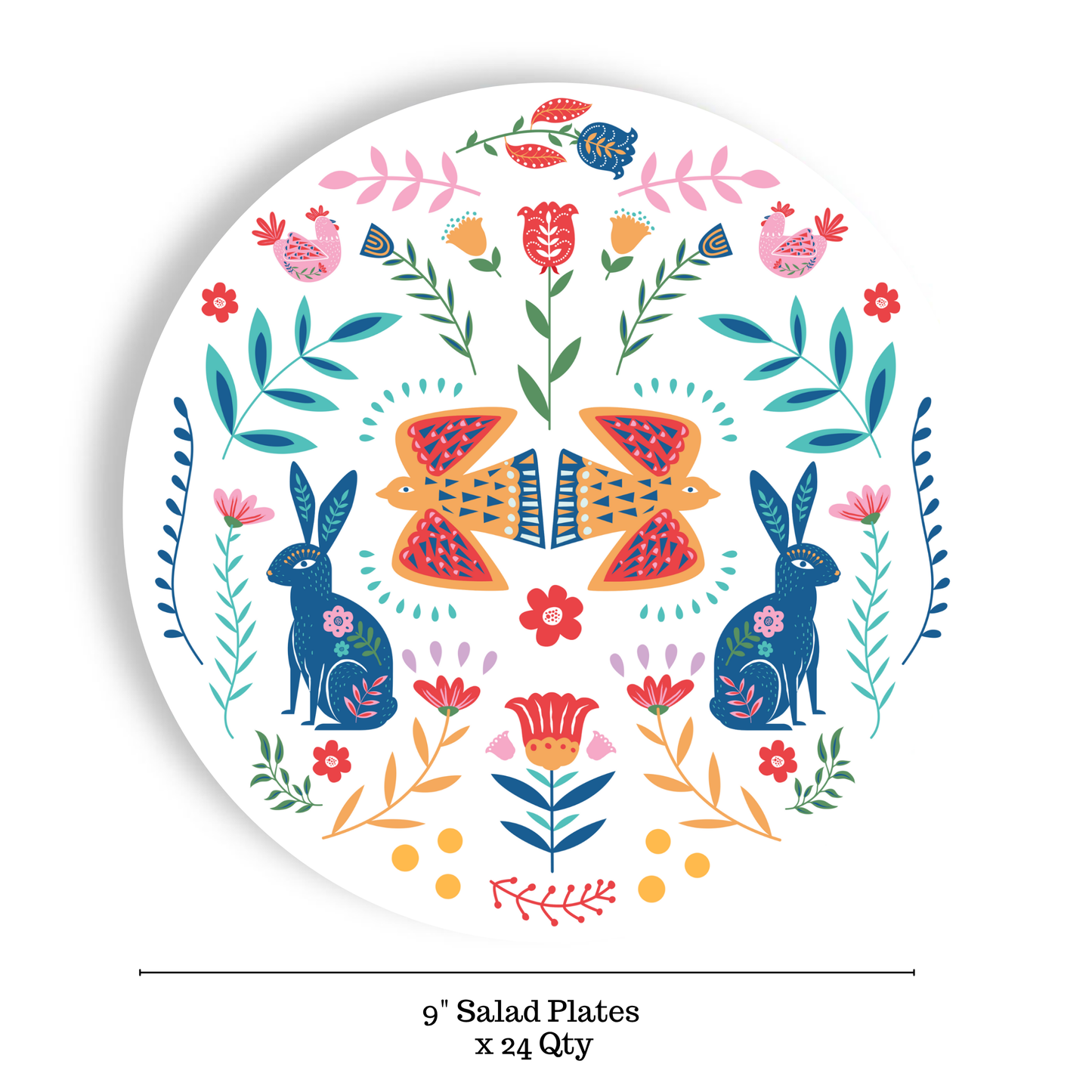 Whimsical Woodland 24ct Salad Plate Separates (3 ply)
