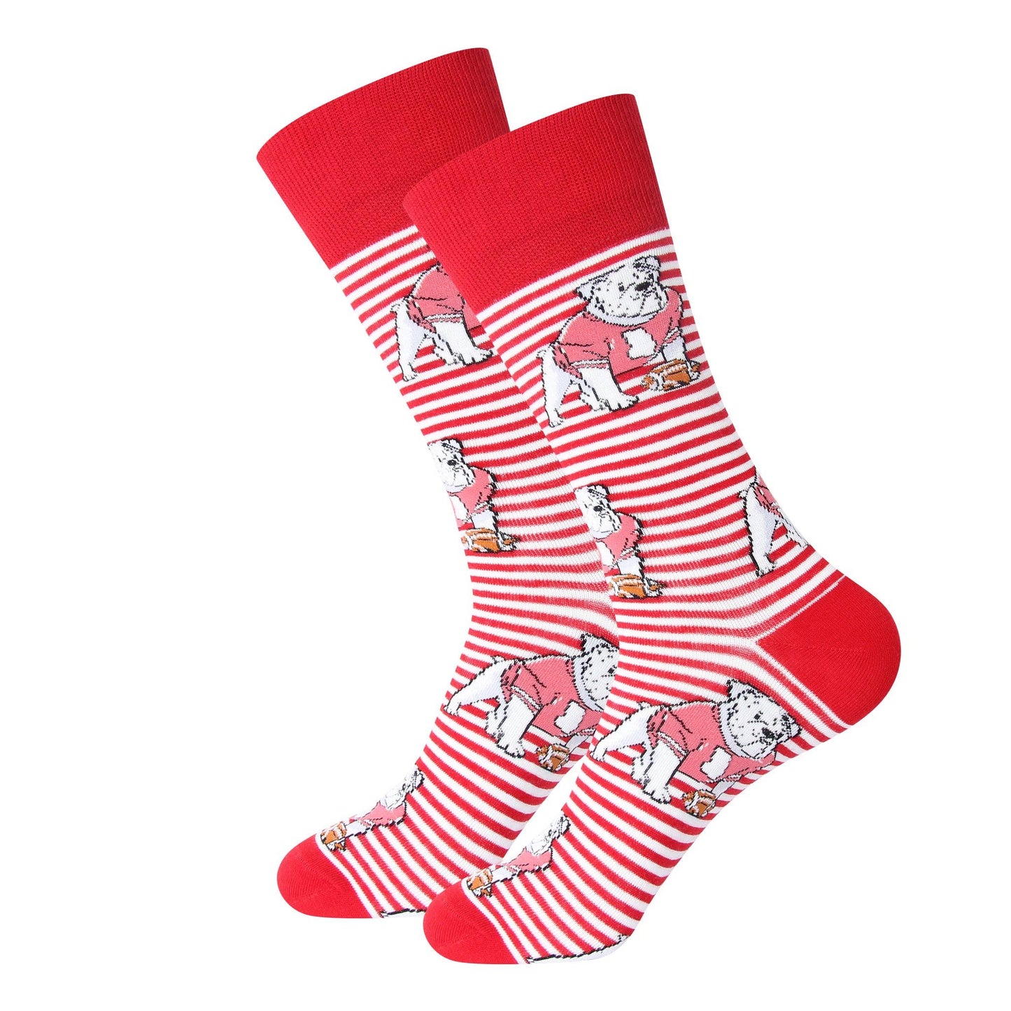Striped Bulldog Socks