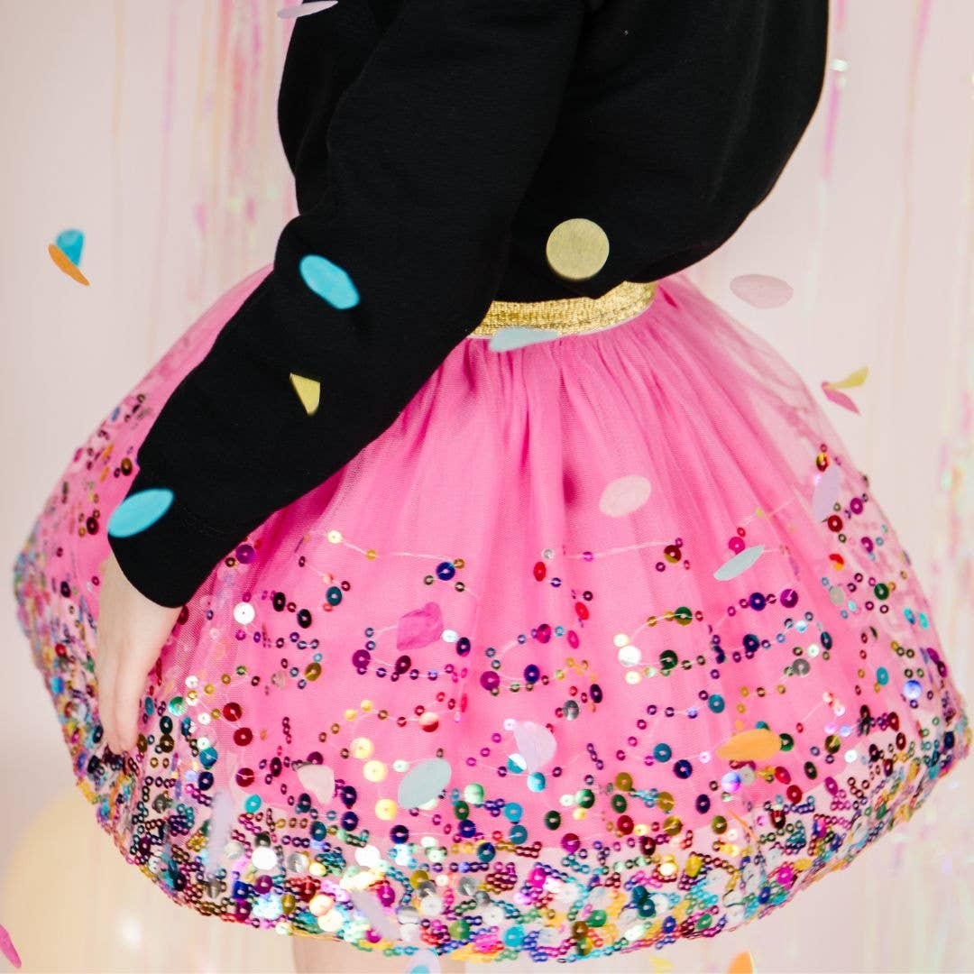 Raspberry Confetti Tutu - Dress Up Skirt - Kids Tutu