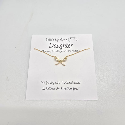 Daughter Bow Necklace