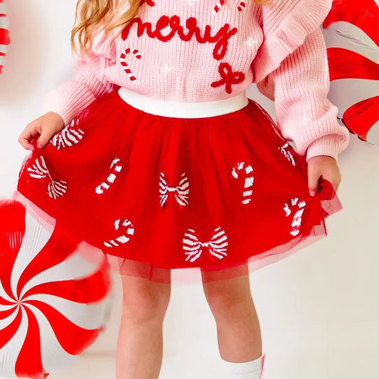 Candy Cane Coquette Tutu