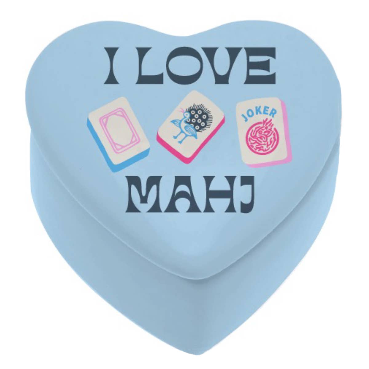 Ceramic Mahjong Trinket Box | I Love Mahj